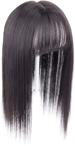 Miniatura 5 de Extensiones de cabello con clip con flequillo, invisible, natural, corona, extensiones para el cabello para mujeres, con cabello gris o delgado, 10