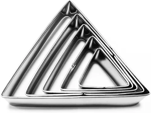 Miniatura 7 de Lchen Stars - Cortadores de galletas de acero inoxidable de 5 estrellas para hornear moldes (estrella)