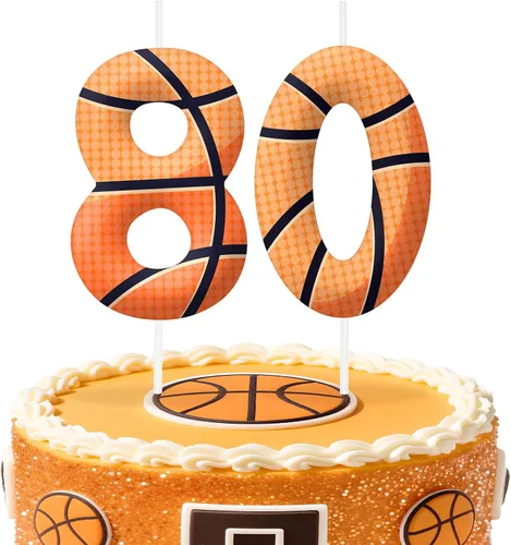 Miniatura 44 de Velas de cumpleaños con el número 0 de béisbol, decoración de pastel con temática de béisbol para niños y niñas, decoraciones de pasteles