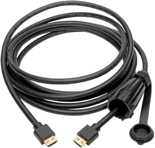 Miniatura 2 de Tripp Lite Cable HDMI de alta velocidad con conector IP67 protegido (M/HDMI industrial, Ethernet, 4K, 12 pies (P569-012-IND)