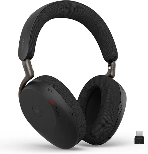 Miniatura 20 de Jabra Evolve3 85 - Auriculares inalámbricos Bluetooth con micrófono para el trabajo, USB-A, tecnología de llamada de voz AI, cancelación activa
