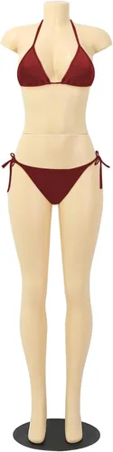 Maniquí femenino de cuerpo completo de 63", maniquí de exhibición de estilo brasileño con base de metal para tiendas de ropa minorista