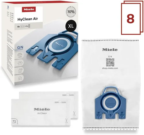 Miniatura 3 de Bolsas de aspiradora Miele Original AirClean 3D Efficiency GN para Miele Complete C2/C3, Classic C1, y modelos S8/S5/S2, filtros más del 99.9%