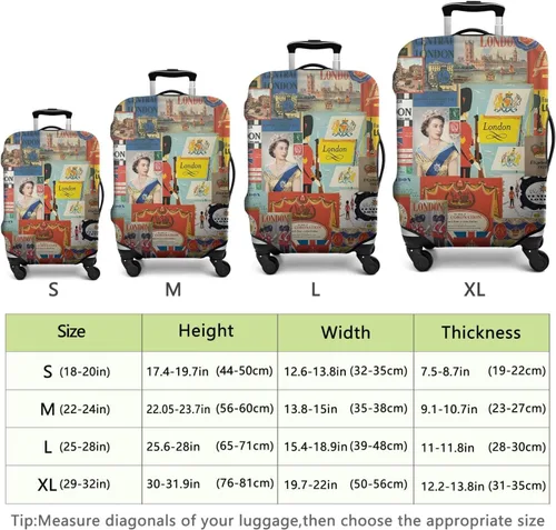 Miniatura 6 de France Paris Tower - Funda protectora para equipaje, diseño de torre Eiffef, funda elástica para maleta de 18242832 pulgadas, Funda para equipaje-10