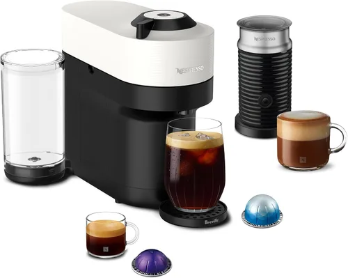 Miniatura 14 de Nespresso Vertuo Pop+ Cafetera para café y espresso de Breville con espumador de leche, Aqua Mint