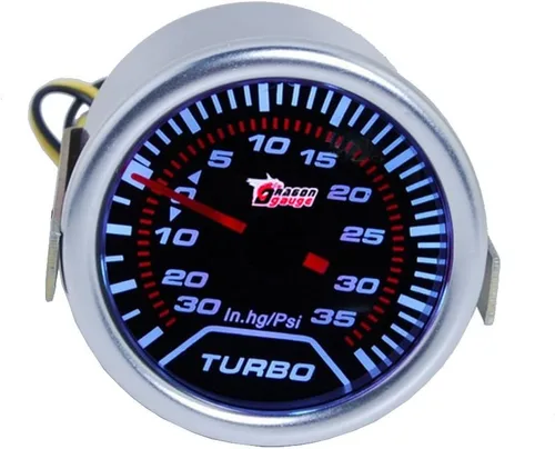 Miniatura 10 de Puntero de motor de auto E Support, calibrador con barras indicadoras de aumento y lentes grises, de 2 pulgadas, Tacho Gauge