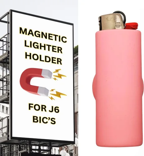 Miniatura 12 de Funda magnética para encendedor BIC Fuerte accesorio magnético Incluye soporte de silicona con imán Encendedor no incluido Carbón vegetal