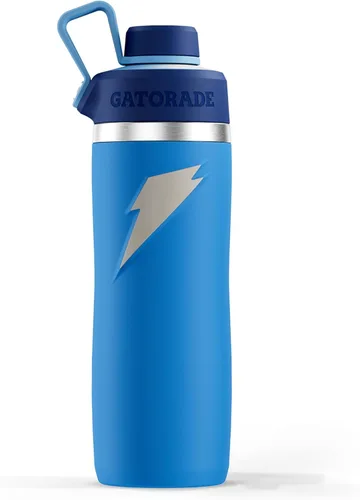 Miniatura 26 de Gatorade 'Overtime' - Botella de agua de acero inoxidable de 22 onzas, tapa con popote, color azul Azul claro