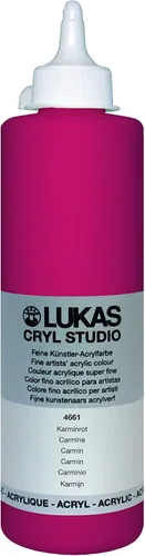 Miniatura 67 de Lukas CRYL Studio Artist - Pintura acrílica para artistas, Alizarín Carmesí, botella de 250 ml - Pinturas acrílicas de alto pigmento para pintar