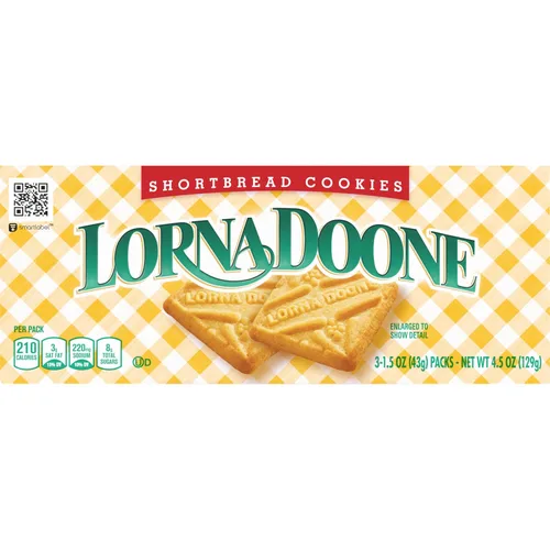 Miniatura 18 de Lorna Doone - Galletas de mantequilla, 36 paquetes de bocadillos (6 galletas por paquete, 12 cajas)