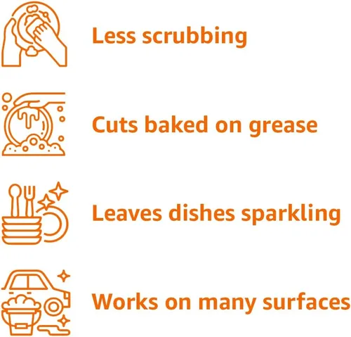 Miniatura 4 de Amazon Basics Jabón líquido para platos, aroma fresco, fórmula para cortar grasa, 30 onzas líquidas, paquete de 1