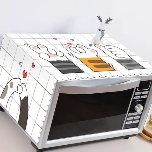 HERCHR Cubierta de microondas, Cubierta de polvo de microondas Cubierta de horno de microondas Accesorios de microondas Cubierta protectora de