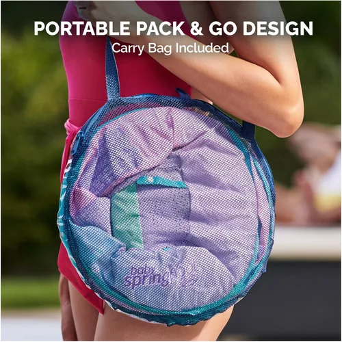 Miniatura 5 de SwimWays Flotador de Resorte para Bebé, Flotador de Piscina para Bebé con Toldo y Protección UPF, Accesorios de Piscina para Niños de 9-24 Meses
