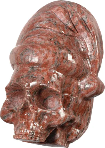 Miniatura 15 de Nupuyai Estatua de cabeza de perro de jade verde natural para decoración de oficina en casa, figura de animal tallada curativa, escultura