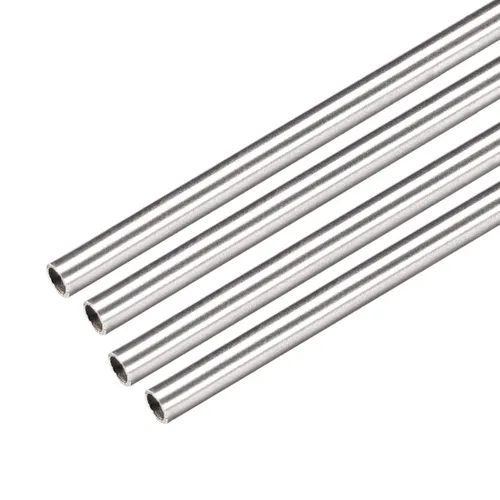 Miniatura 22 de uxcell 4 tubos de tubo capilar de acero inoxidable 304 de 0.114 in de identificación de 0.193 in de diámetro exterior de 11.811 in de longitud