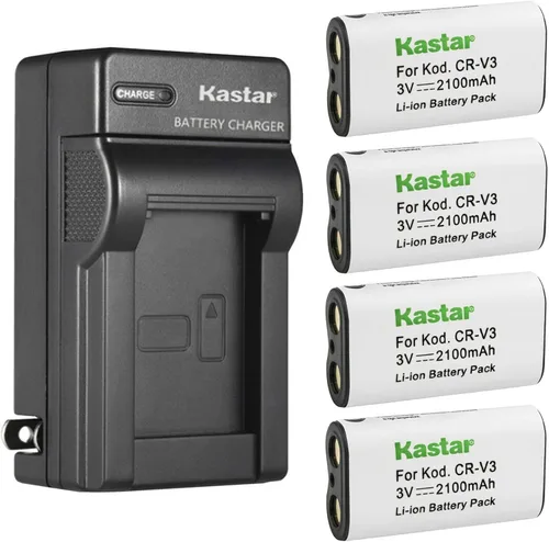 Miniatura 7 de Kastar Cargador de batería de pared de CA CR-V3 para Kodak DX6340, DX6440, CD33, Z650 Zoom, Z663 Zoom, Z700, Z710, Z740, Z885, Z1275, CR-V3, CR-V3P