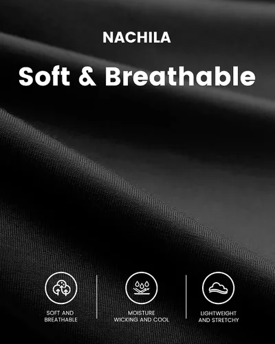 Miniatura 5 de NACHILA Camisones de viscosa para mujer, hechos de bambú, suaves camisas de dormir de manga corta, ropa de dormir suelta