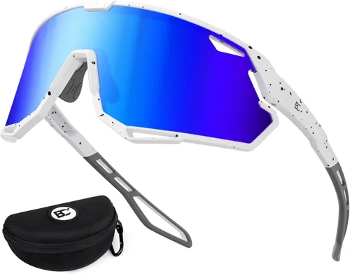 Miniatura 17 de BIRCEN Gafas de sol deportivas de béisbol para hombre: TR90 gafas de ciclismo ligeras envolventes para correr al aire libre MTB Bike