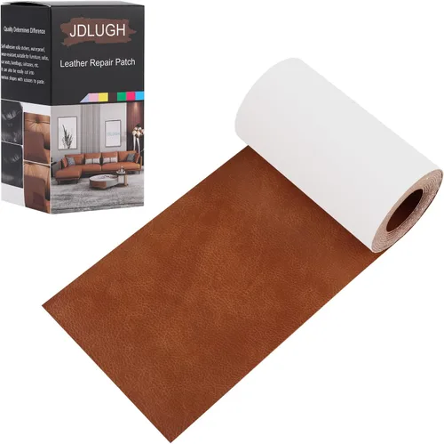 Miniatura 16 de JDLUGH - Kit de cinta de reparación de piel, 15 x 60 pulgadas, marrón oscuro 2.0 Autoadhesivo, para sofá, asiento de coche, silla de oficina