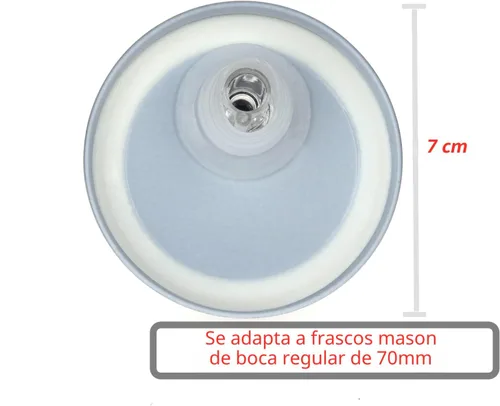 Miniatura 7 de Tapas de vertido para tarro Mason. Tapas de vertido para tarro Mason de flujo libre, tarro Mason para boquilla de boca regular tamaño 70mm
