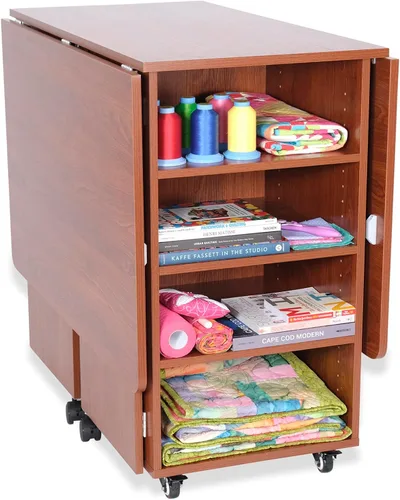 Miniatura 14 de Kangaroo Kookaburra Mesa de corte – Estación de trabajo grande de costura, acolchado y manualidades con superficie expandible de 70 x 40 pulgadas