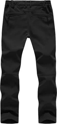 Miniatura 2 de YSENTO Pantalones de esquí de nieve impermeables con forro polar para mujer, con aislamiento softshell para senderismo y montaña