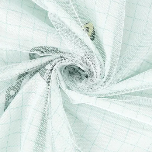 Miniatura 4 de Cortinas de gasa bonitas genéricas para litera con dosel de cama con encaje, 2 paneles, aguacate