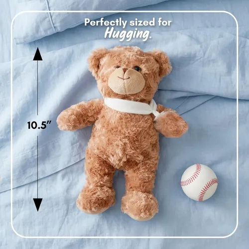 Miniatura 7 de Jolitee Oso de peluche con brazo roto con brazo izquierdo o derecho, regalo de recuperación de animales de peluche para niños, 10.5 pulgadas