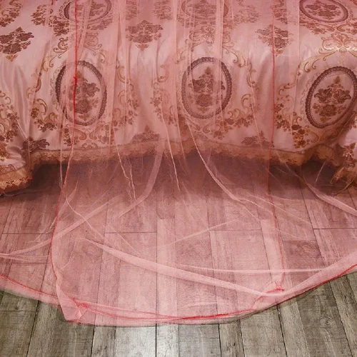 Miniatura 7 de Jolitac Dosel de Cama Mosquitera de Encaje para Camas de Niñas, Tienda de Juego de Princesa Única Doseles de Malla Cúpula Grande de Encaje Cortinas