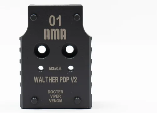 Miniatura 7 de Placa adaptadora para Walther PDP V2 compatible con Trijicon, Holosun, Leupold, Shield, Docter