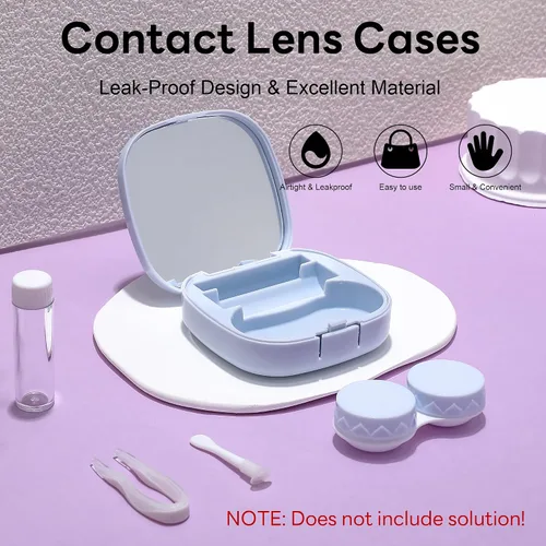 Miniatura 3 de FEISEDY Portátil Lindo Lente De Contacto Herramienta Removedor De Caso Con Espejo Pinzas Kit Para Mujeres Y Niña B0081
