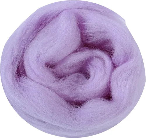 Miniatura 91 de 24 tipos de lana rosa, 4.23 oz (120 g), adecuado para fieltro húmedo y fieltro de aguja de telas hiladas de lana. Un paquete de prueba está Tonos