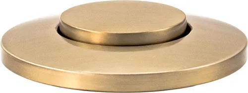 Miniatura 2 de Westbrass ASB-B3-19 - Interruptor de aire de repuesto para eliminación de desechos en la parte superior del fregadero, botón empotrado, bronce