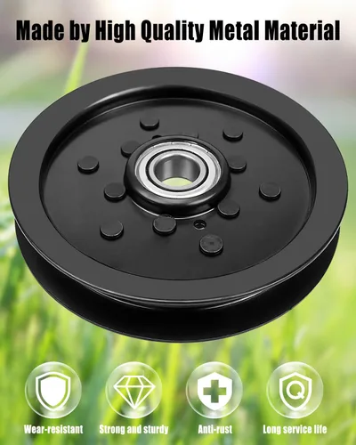 Miniatura 3 de Polea tensora plana para Ariens John Deere 737 757 777 797 1585 1570 1580 Z820A Z910A Series, polea tensora para cortacésped reemplazar TCA17524