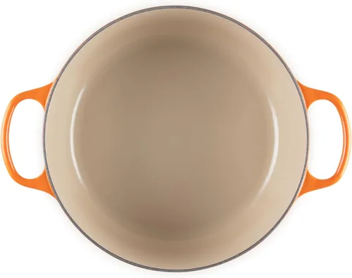 Miniatura 3 de Le Creuset Horno holandés redondo de hierro fundido esmaltado, 7.25 cuartos de galón, Fuego Llama