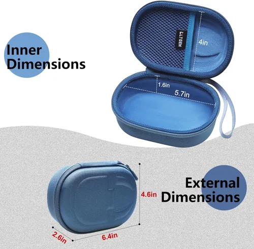 Miniatura 2 de LTGEM - Funda compatible con altavoz Bluetooth JBL Clip 4/5 Ultra portátil, impermeable, a prueba de polvo, color azul