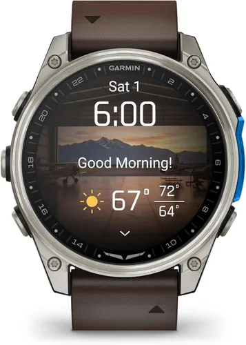 Miniatura 6 de Garmin D2™ Mach 0.079 - 1.850 in, reloj inteligente aviador premium con GPS, mapas de vuelo avanzados, linterna LED, micrófono/altavoz incorporado