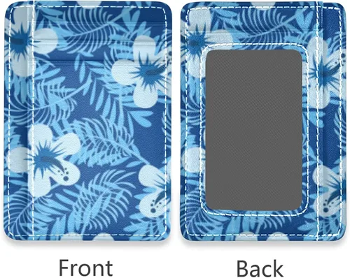 Miniatura 2 de Billetera de cuero minimalista delgada, bolsillo frontal con bloqueo RFID para tarjetas de crédito, La funda para pasaporte es muy perfecta