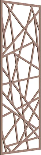 Miniatura 157 de Conway Paneles de pared decorativos de madera con calado, 9 3/8 pulgadas de ancho x 24 3/8 pulgadas de alto x 1/4 de alto, aliso