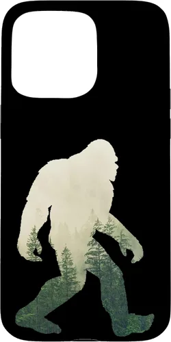 Miniatura 30 de iPhone 12 Pro Max Bigfoot figura Sasquatch Yeti Nature doble caso de exposición