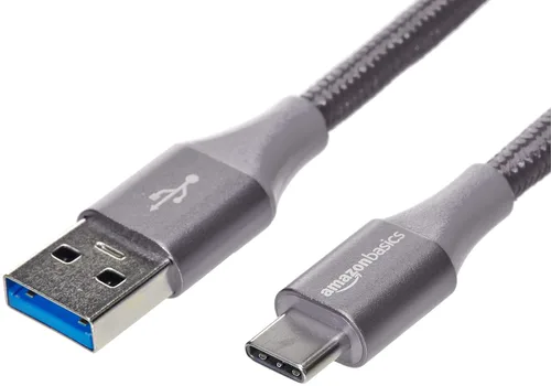 Miniatura 10 de Amazon Basics Cable de carga rápida USB-C a USB-A 2.0, cable trenzado de nailon, velocidad de 480 Mbps, certificado USB-IF, para Apple iPhone 16/15