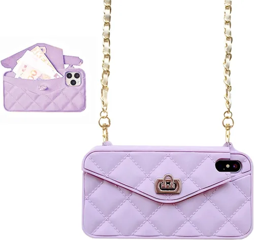 Miniatura 56 de UnnFiko - Funda tipo cartera compatible con iPhone XR, diseño elegante de bolsa de lujo, cartera abatible con funda para tarjetas, cubierta de Negro