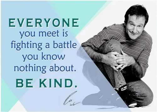 Robin Williams Póster motivacional Citas inspiradoras Carteles de aula Premios de actor de cine Comediante Billar Mercancía cómica Teatro Autógrafo