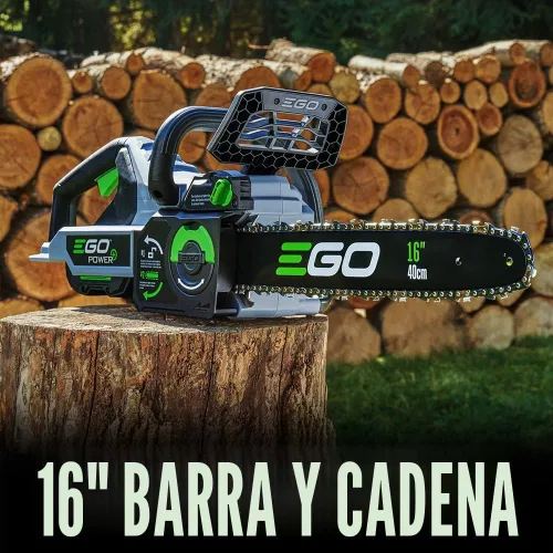 Miniatura 3 de Motosierra EGO POWER+, motosierra de 16” alimentada por batería, eléctrica inalámbrica, incluye batería de 56V 4.0Ah y cargador – CS1613