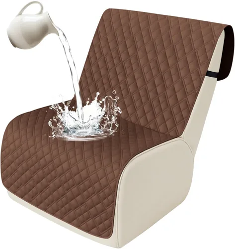 Miniatura 81 de Arfntevss Fundas de sofá modular reclinable, 100% impermeable, en forma de L, para sillón reclinable en forma de L, funda seccional lavable