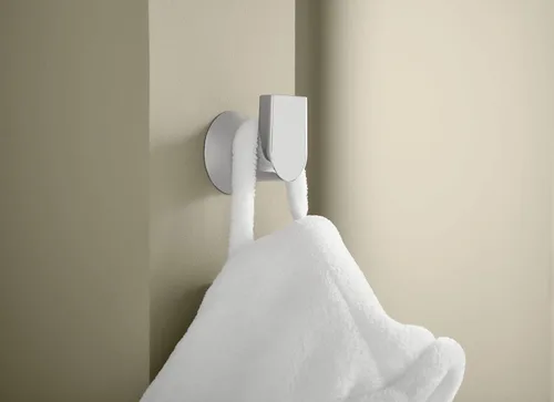 Miniatura 3 de Moen Genta LX BH3803BN - Gancho para bata o toallero moderno para cocina o baño, níquel cepillado, BH3803BN