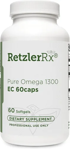 HormoneSynergy Omega 1300 EC - Cápsulas blandas de aceite de pescado - Suplemento Omega 3 de alta resistencia con absorción mejorada - Verificación