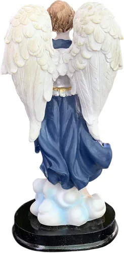 Miniatura 3 de Arcángel Rafael Santo Figura de decoración religiosa estatua de 8 pulgadas de alto