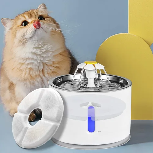 Miniatura 6 de Filtros de fuente de agua para gatos/mascotas, juego de 12 piezas, paquete de 8 filtros de repuesto para 81 oz/2.4 L, 3 sistemas de filtración con 4