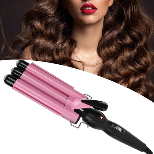 Rizador de pelo, rizador de pelo de 3 barriles, rizador de pelo de sirena, rizadores de pelo, herramienta de peinado para uso en el hogar y salón